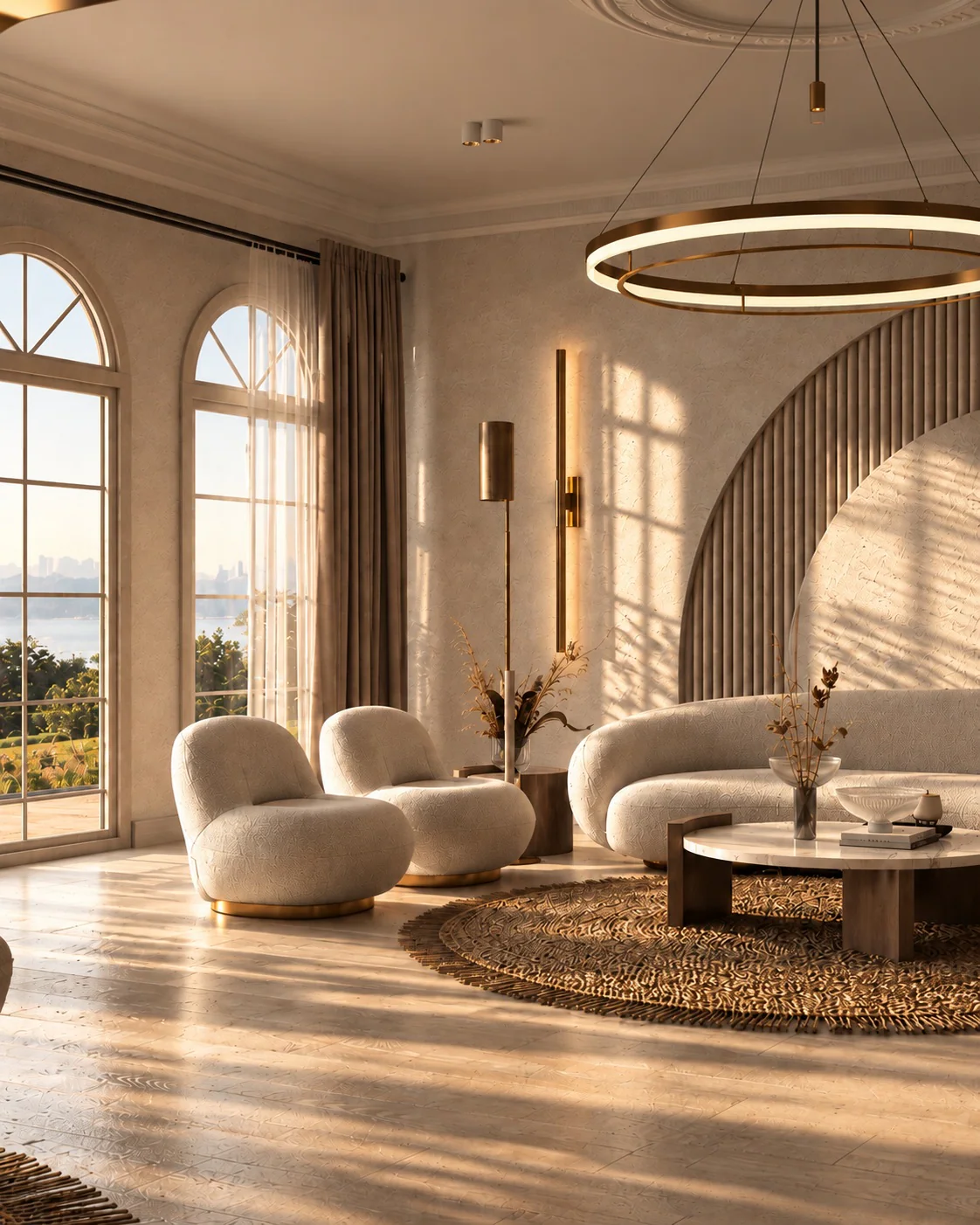 The Arched Villa — Living room