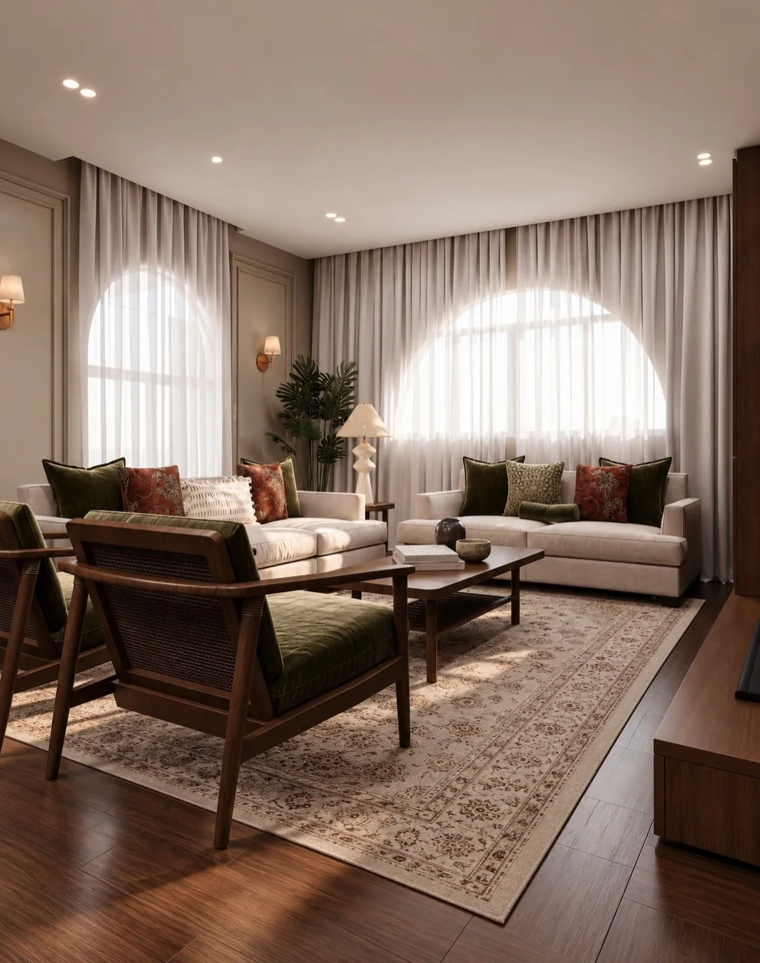 The Panelled Residence — Living room