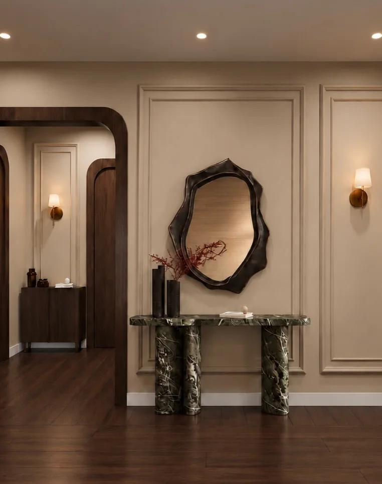 The Panelled Residence — Stone console