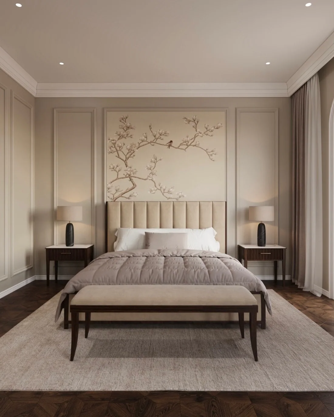 Quiet Luxury Suite — The bedroom
