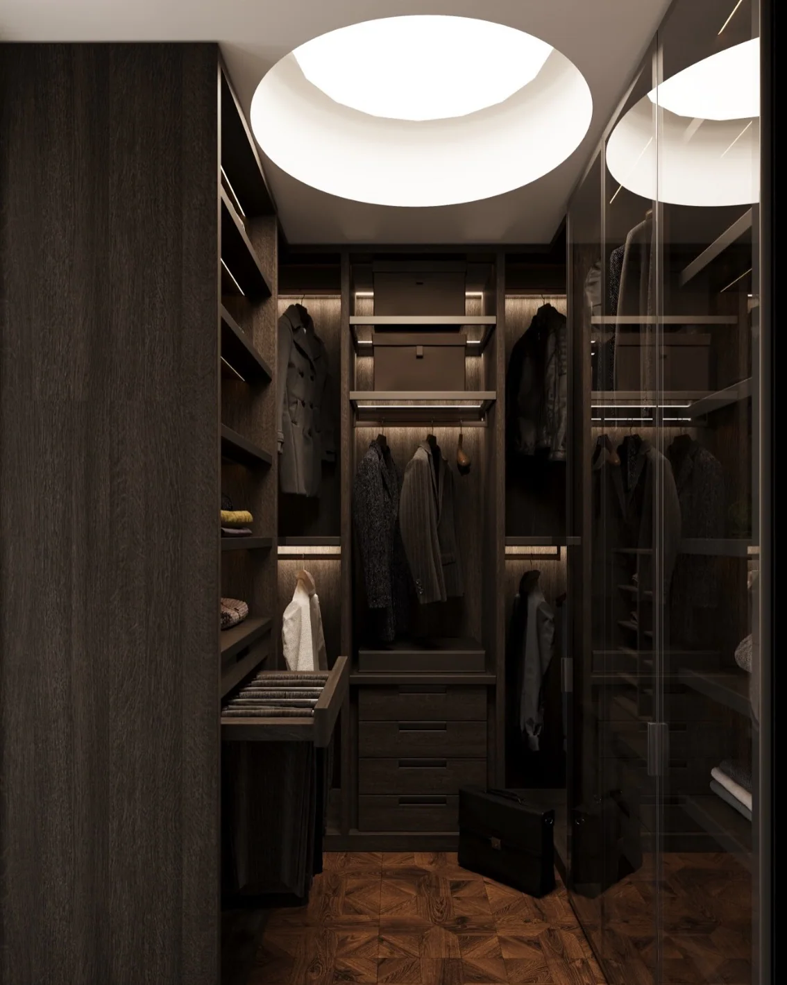 Quiet Luxury Suite — Walk-in closet